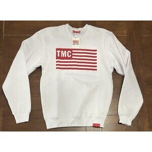 The Marathon Clothing TMC Flag Crewneck Sweatshirt White Size S NWT